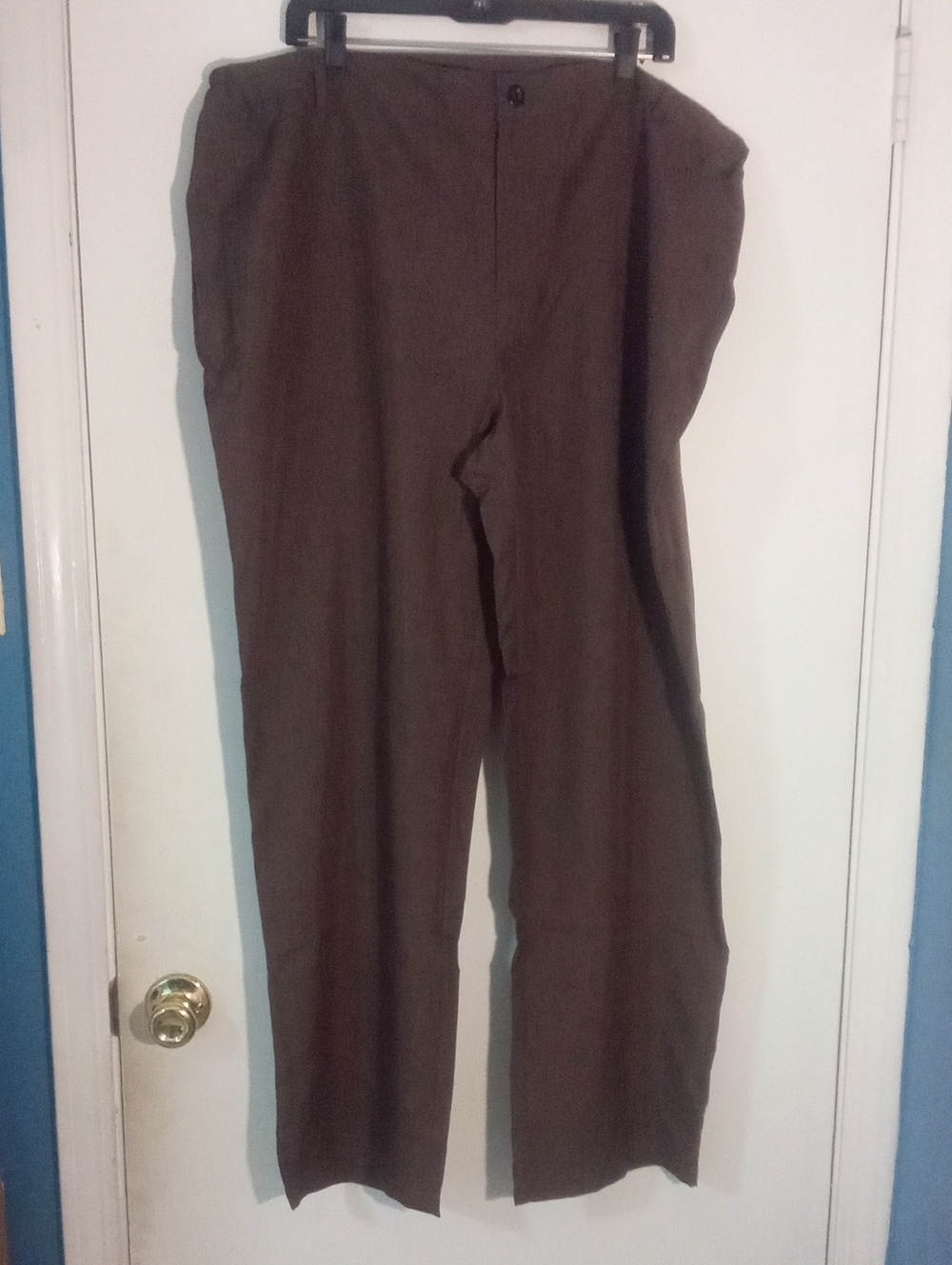 Unbranded Brown Casual Pants XXL 2X Plus New NWOT Straight Leg
